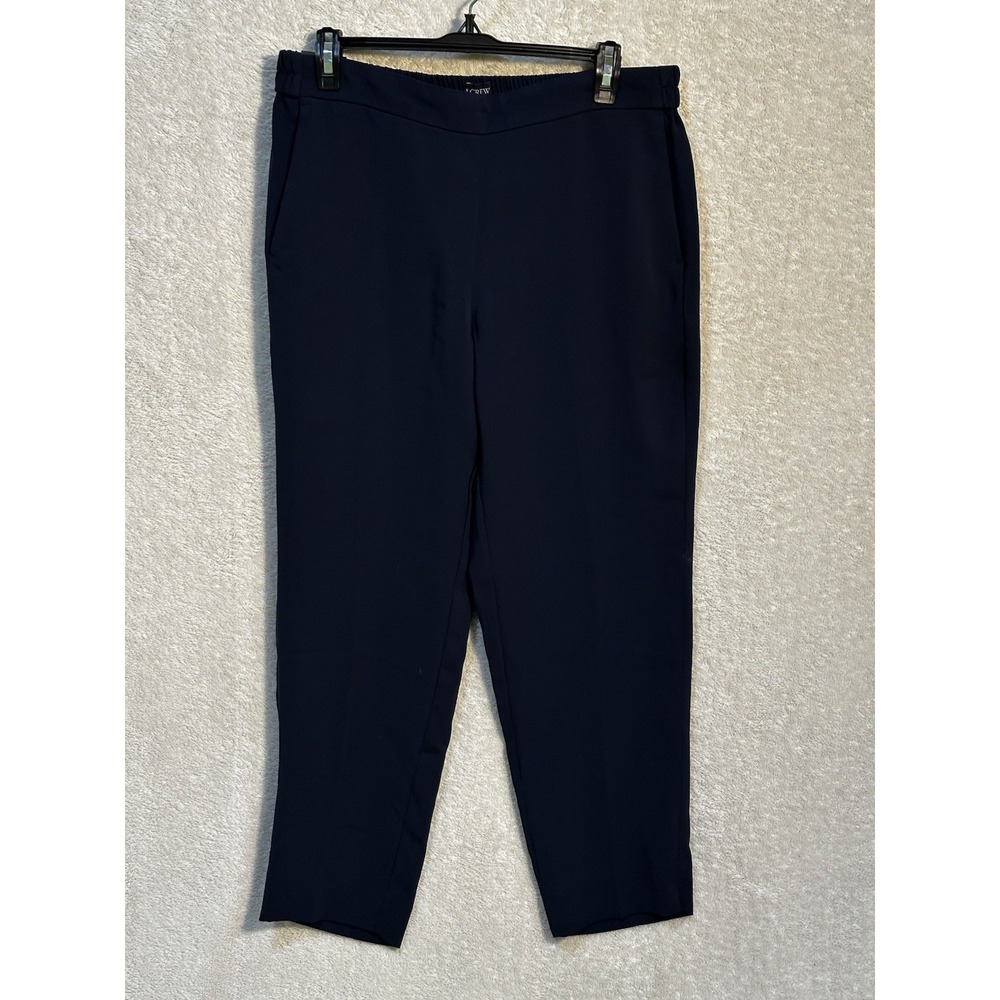 NWT J.‎ Crew Women's Navy Jamie Pull On Dress Pants Size 12 Business Career